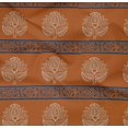 thumbnail image 4 of oneOone Organic Cotton Poplin Twill Fabric Leaves & Lotus Block Print Sewing Fabric BTY 42 Inch Wide, 4 of 4