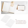 thumbnail image 3 of Minkissy 2 Ensembles Onglets Adhésifs Onglets de Page Blanc BOPP Fixation Sécurisée pour Lecteurs Carnets, 3 of 8