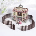 thumbnail image 2 of Miangastore Picket Fence Decor Iron 2Pack 39.4x2x0.08in, 2 of 9