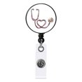 thumbnail image 1 of Nurse Badge Buckle Love Stethoscope Easy-To-Pull Buckle Retractable Badge Easy-To-Pull Certificate Buckle, 1 of 9