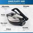 thumbnail image 4 of StarBlue Automatic Electric Stainless Steel Non-stick Roti Maker 10-inch, 4 of 7