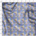 thumbnail image 4 of Soimoi Polyester Crepe Fabric Leaves & Magnolia Floral Printed Fabric 1 Yard 52 Inch Wide, 4 of 5