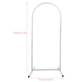 thumbnail image 2 of YSNOOWE Decorative White Metal Arch Stand for Backdrop Use At Weddings and Parties, 2 of 8