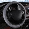 thumbnail image 1 of UsRHHA Elastic Stretch Steering Wheel Cover, Universal 14-15 Inch Non-Slip Car Wheel Protector, Soft Warm Breathable Mesh Fabric Cover for Winter Driving Decoration, 1 of 7