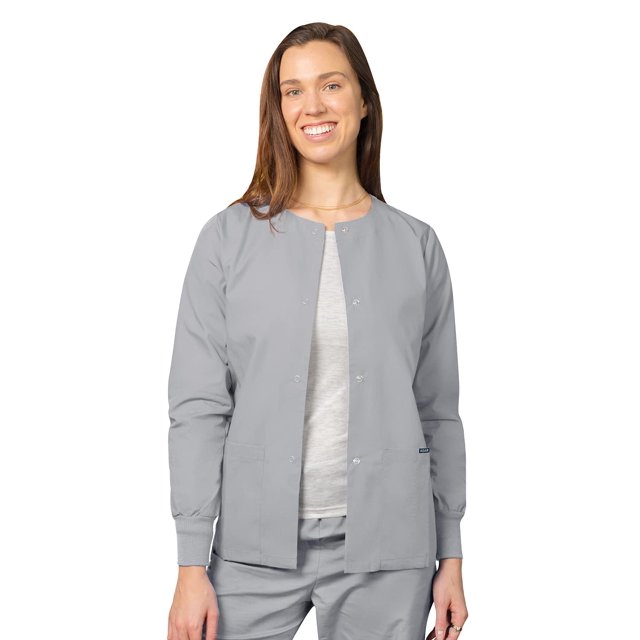 Adar Universal Women's Scrub Set - Warm-Up Scrub Jacket and Elastic Pull-On Pants
