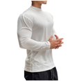 thumbnail image 4 of RXIRUCGD Pull Décontracté Mode pour Hommes Couleur Unie Manches Longues Col Rond, Blanc, Taille : m, 4 of 4