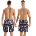 thumbnail image 3 of KYAIGUO Father Son Matching Swim Trunks Swimming Trunk Shorts Set with Elastic Waistband Daddy Son Bathing Suits, 3 of 8