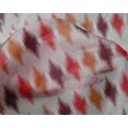 thumbnail image 4 of oneOone Silk Tabby Fabric Argyle Ikat Print Fabric BTY 42 Inch Wide, 4 of 4