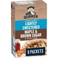 thumbnail image 1 of Quaker Instant Oats Hot Cereal Lightly Sweetened Maple & Brown Sugar, 1 of 13