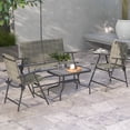 thumbnail image 2 of Outsunny Ensemble de Mobilier de Patio Extérieur 4 Pcs, Ensemble de Jardin avec Dossier, 2 of 10