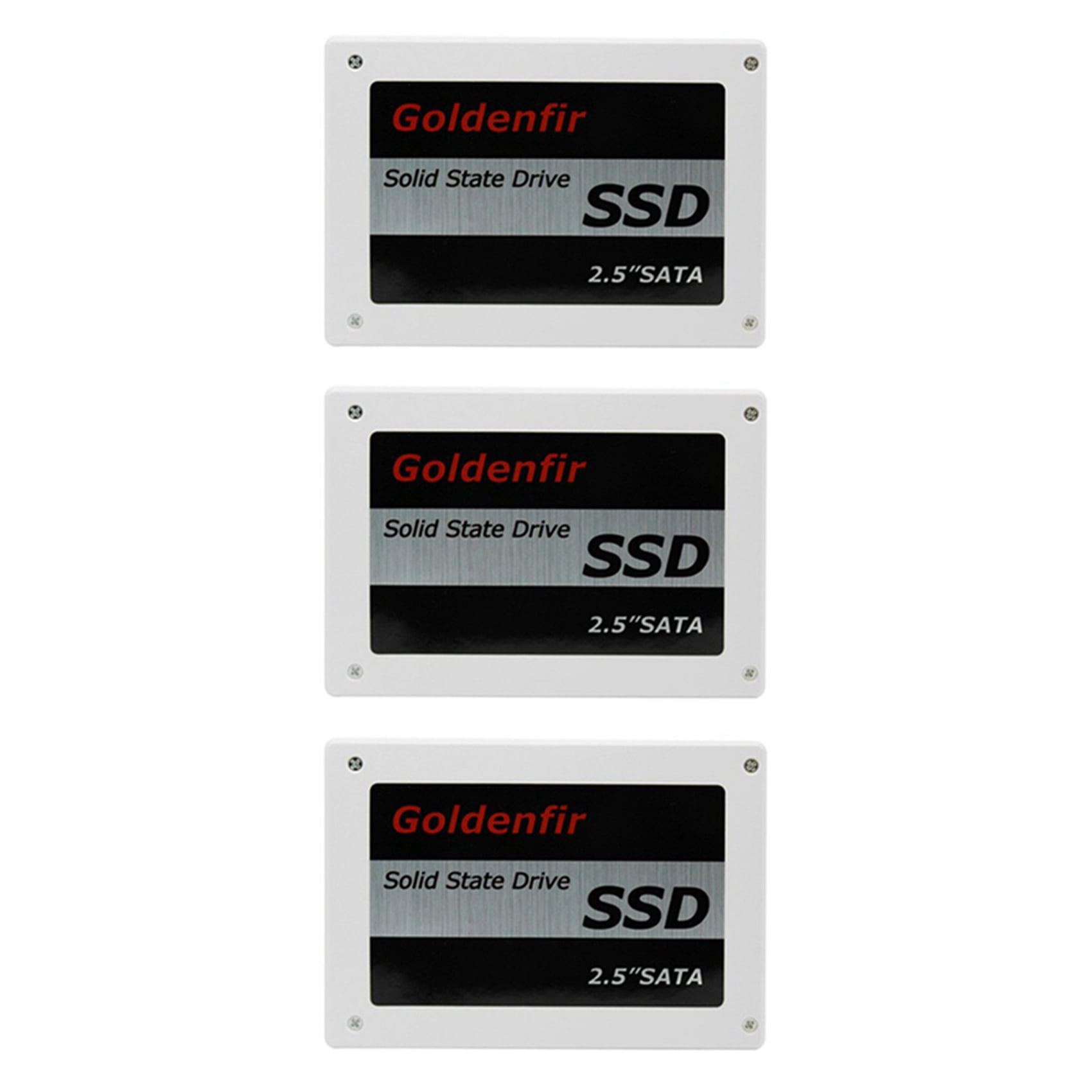 3X Goldenfir SSD 240GB SSD 2.5 Hard Drive Disk Disc Solid State Disks 2.5Inch Internal SSD,3 x 2.5inch Hard Drive Disk Disc,White