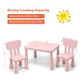 thumbnail image 2 of Gymax Kids Table & 2 Chairs Set Toddler Activity Play Dining Study Desk Baby Gift Pink, 2 of 9