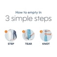 thumbnail image 2 of Diaper Genie Signature Diaper Pail, White, Foot Pedal, Odour Control, 2 of 9
