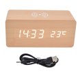 thumbnail image 2 of Digital Alarm Clock Smart Usb Power Supply Mobile Led Voice Activated Alarm Clock Clock Home With Electronic For Bedroom Clock Room Clock Alarm Clocks, 2 of 8