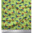 thumbnail image 1 of Soimoi Cotton Duck Fabric Text,Rugby Ball & Bird Cartoon Decor Fabric Printed Yard 56 Inch Wide, 1 of 3