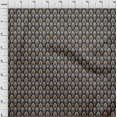thumbnail image 3 of oneOone Georgette Viscose Fabric Damask Ikat Printed Fabric 1 Yard 42 Inch Wide, 3 of 4