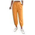 thumbnail image 1 of WEAIXIMIUNG Womens Dress Pants Straight Leg with Pockets Women's Solid Color Zipper Slacks with Angled Pockets, 1 of 6