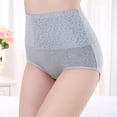 thumbnail image 3 of cfhntfmh 5pc Womens Cotton Underwear Stretchy High Waisted Plus Size Panties Breathable Solid Color Full Coverage Briefs, 3 of 6