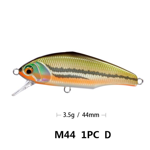Chaud 44mm 3.5g smith Minnow Coulant Wobblers Leurres de Pêche Truite Artificiel Plastique Appât Dur Jerkbaits Pêche Achigan Carpe Pêche D