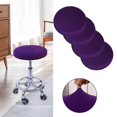 thumbnail image 3 of Coussin de Tabouret Rond Durable Tabouret Rond Doux Lavable pour Chaise de 12-18 Pouces Violet, 3 of 9