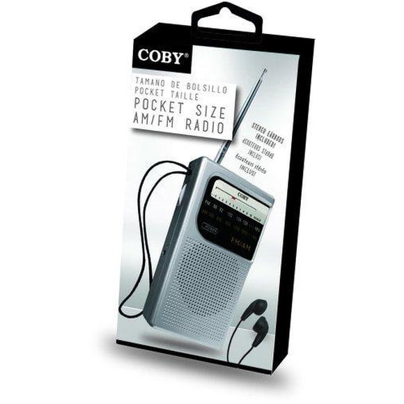 Coby Cr-203-Slv Format de Poche Radio Am/FM