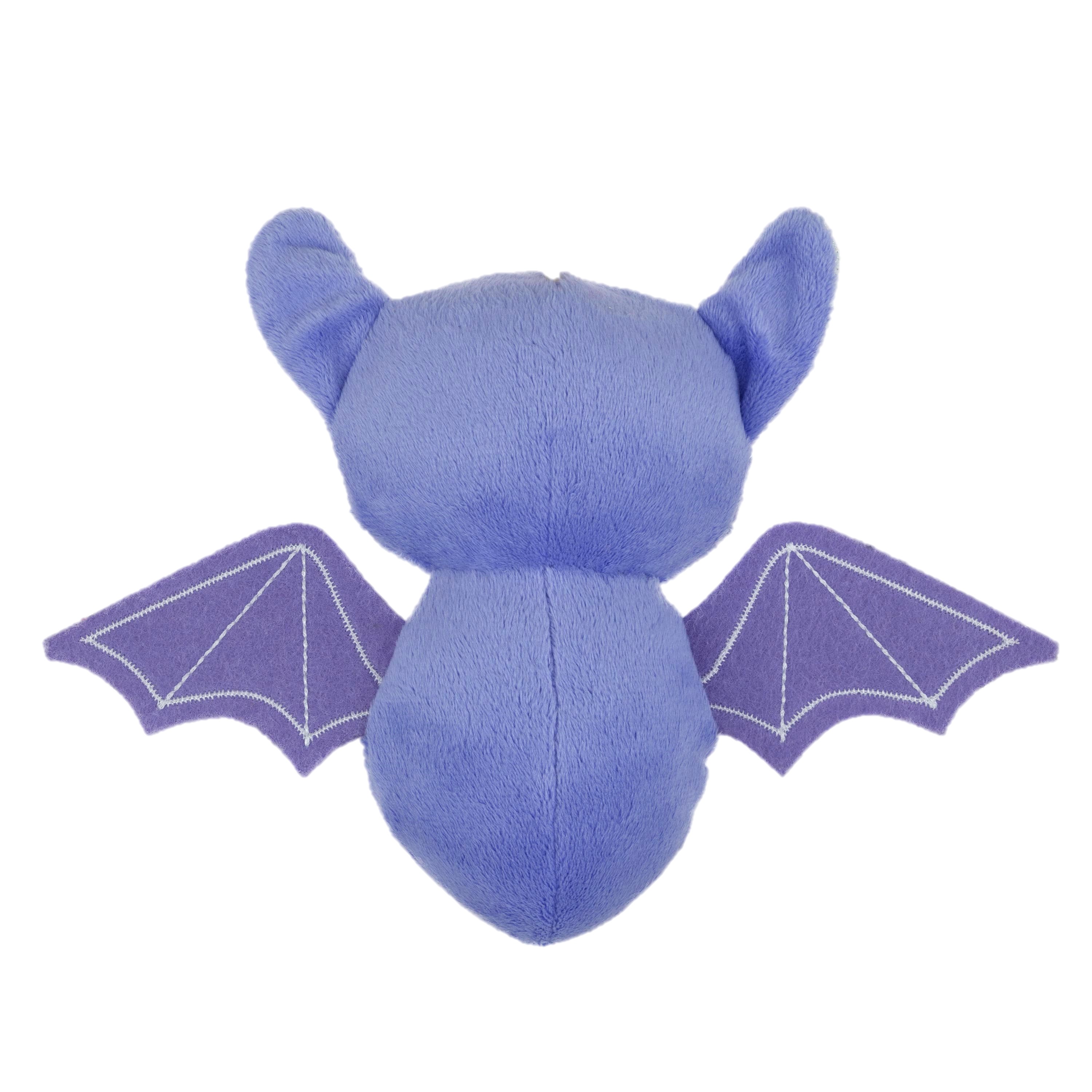 Vibrant Life Halloween Jouet pour chien en peluche grinçante de 6.5 pouces, Chauve-souris violette