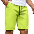thumbnail image 3 of QATAINLAV Today's Sales, Mens Hiking Cargo Shorts 7 Inch with Pockets Casual Loose Straight Leg Work Shorts Stretch Lightweight Drawstring Sweat Shorts for Outdoor Fishing Mint Green XXL, 3 of 7