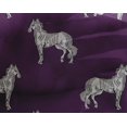 thumbnail image 4 of oneOone Georgette Viscose Fabric Horse Block Printed Craft Fabric BTY 42 Inch Wide, 4 of 4