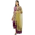 thumbnail image 4 of Atasi Straight Designer Kurta With Short Palazzo Pant Salwar Kameez With Dupatta, 4 of 4