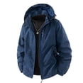 thumbnail image 1 of WRKEKC Manteau Coupe-Vent Tactique pour Homme Léger Résistant à l'Eau Imperméable à Capuche avec Poches Zippées pour la Randonnée en Plein Air et la Protection Coupe-Vent Quotidienne Bleu 3TG, 1 of 2