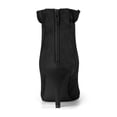 thumbnail image 2 of Unique Bargains Women's Ruffle Zipper Stiletto Heel Ankle Boots, 2 of 7