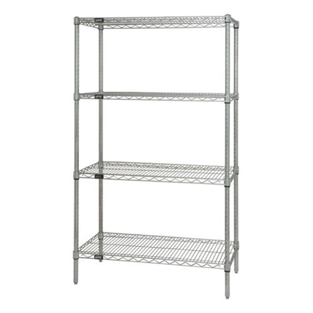 Étagère en Fil d'Acier Inoxydable à 4 Tablettes, 21 x 30 x 54 Po