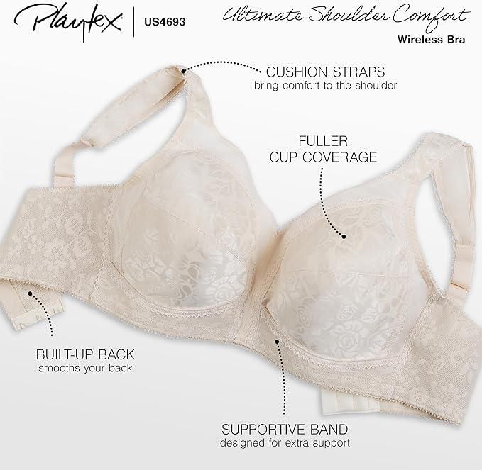 Soutien-gorge sans armature avec bretelles confortables de Playtex 18 HeuresMD