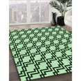 thumbnail image 3 of Ahgly Tapis Rectangulaire Lavable en Machine Intérieur Transitionnel Vert Émeraude Profond, 2 Pieds x 3 Pieds, 3 of 7