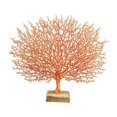 thumbnail image 4 of veasfak Plastic Coral Sculpture Table Top Ornament Decor Tabletop Figurine Orange, 4 of 6