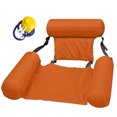 thumbnail image 3 of pitrice Lit Flottant Gonflable avec Dossier en Rangée, Durable et Portable, Chaise Longue de Loisirs Aquatiques, 3 of 8