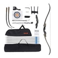 thumbnail image 1 of VEVOR 60in Takedown Recurve Bow Wooden Bow Arrow Kit Right Hand Hunting Practice 50lbs, 1 of 9