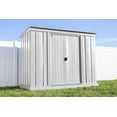 thumbnail image 1 of Arrow Classic Steel Storage Shed, 8x4, Flute Grey, 1 of 8