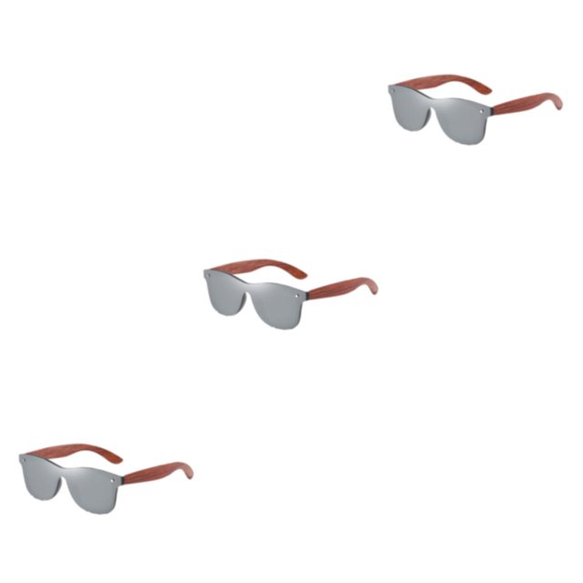 Thinsony Protection de Monture Légère à la Mode Ajustement Confortable Options de Lentilles Colorées Unisexe Argent 3 Ensembles