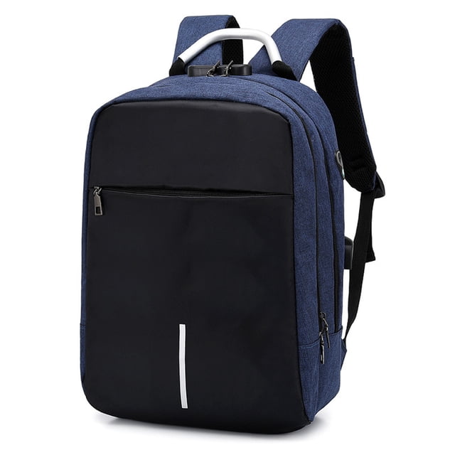 Laptop Backpack 15.6 Inch with USB Charging Port, Nylon Travel Bag for Business and Daily Use