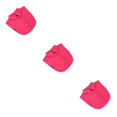 thumbnail image 3 of QualitChoice Simple Design Solid Color False Collar Formal Fashion Chiffon Fake Half Shirt Decorative Detachable Lapel Clothing Decor Rose Red Point 3PCS, 3 of 6