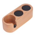 thumbnail image 3 of Tamper Station Wooden Base, Paint Treatment Coffee Filter Tamper Holder Beech 3 Hole  For Cafe, 3 of 8