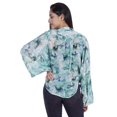 thumbnail image 4 of Moomaya Chemise Boutonnée Imprimée pour Femme Col Mandarin Manches Longues Haut d'Été, 4 of 7