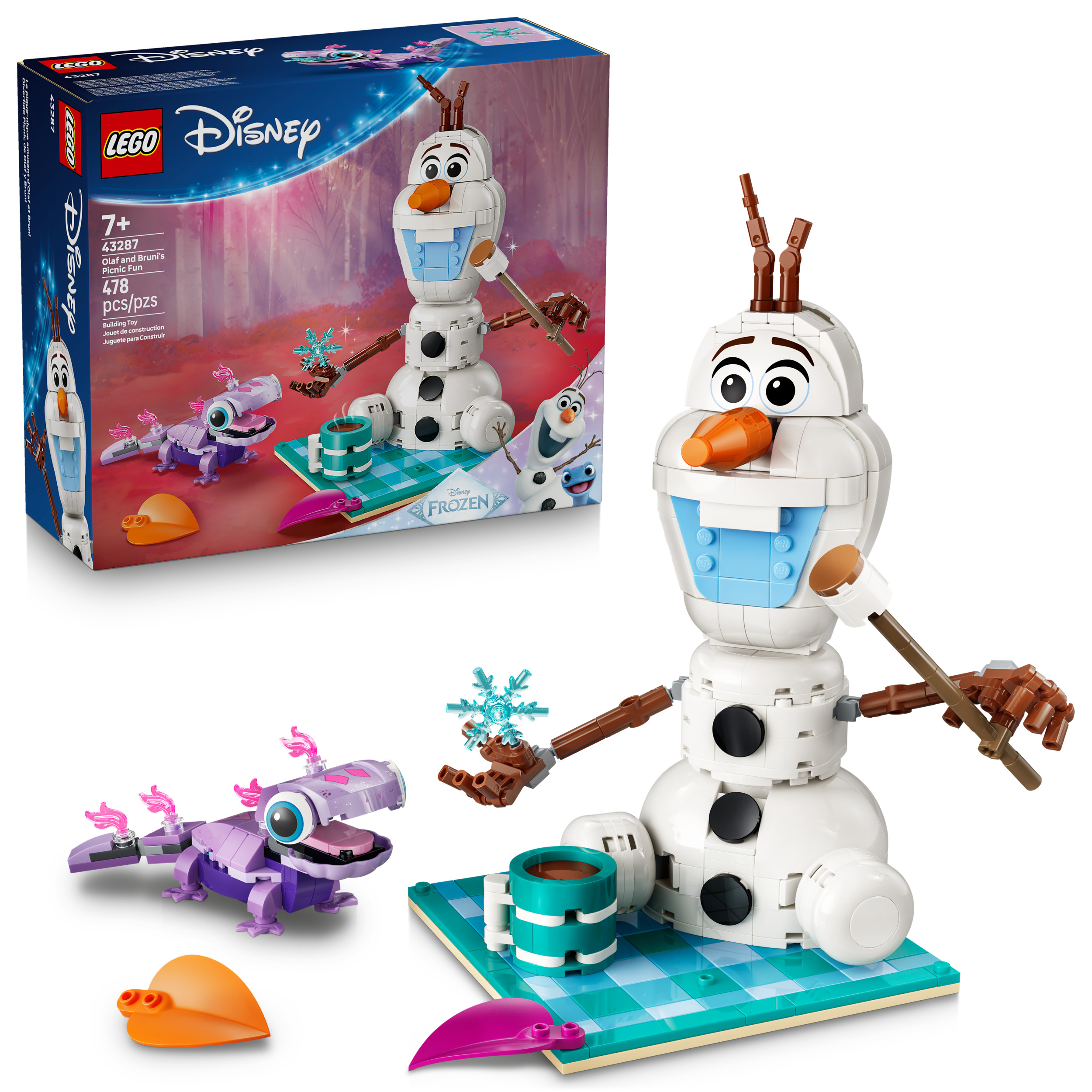 LEGO Disney La Reine des Neiges Le Pique-Nique Amusant d’Olaf et Bruni 43287