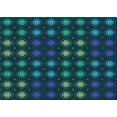 thumbnail image 1 of Ahgly Company Machine Washable Indoor Rectangle Transitional Dark Cyan Green Area Rugs, 8' x 12', 1 of 7