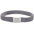thumbnail image 2 of Kids Elastic Adjustable Strech Belt With Silver Square Buckle - Grey, 2 of 4