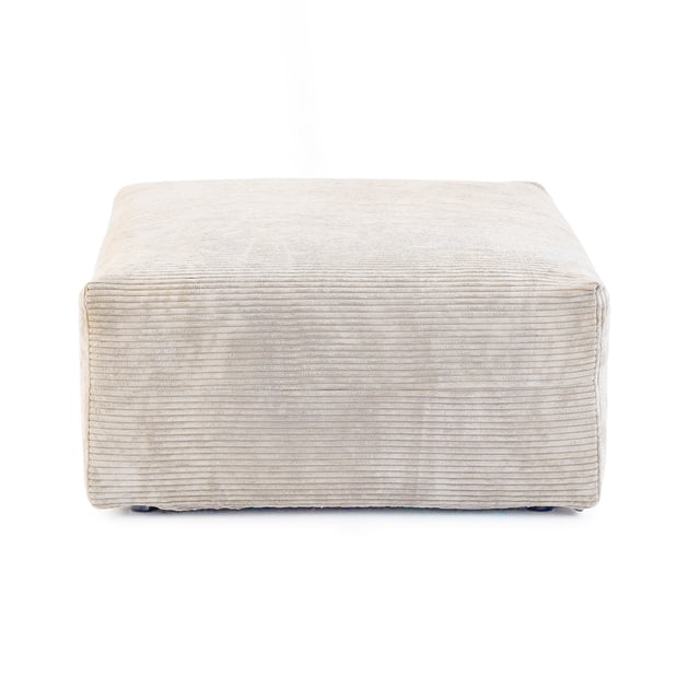 The Magic Home Convertible Canapé d'Angle Modulaire en Velours Côtelé Beige