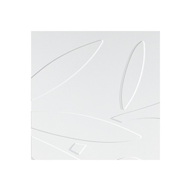 Fasade Audrey Gloss White Wall Panel Sample 12" x 12"