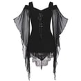 thumbnail image 1 of LOVZFMLL Dresses Women's Style Camisole Irregular Splicing Together Strap Straps Gothic Dress, 1 of 7
