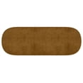 thumbnail image 2 of Banc contemporain revêtu de velours, moutarde, 2 of 7